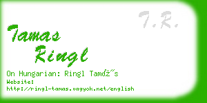 tamas ringl business card